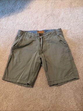 Red Camel Olive Flat Front Men's Shorts
